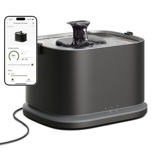Dockstream 2 smart cat water fountain white