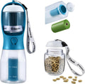 Example proDog Water Bottle with Food Container & Poop Bag Holder