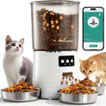 6L/25 Cups Smart WiFi Pet Feeder, Strong Anti-Jam System