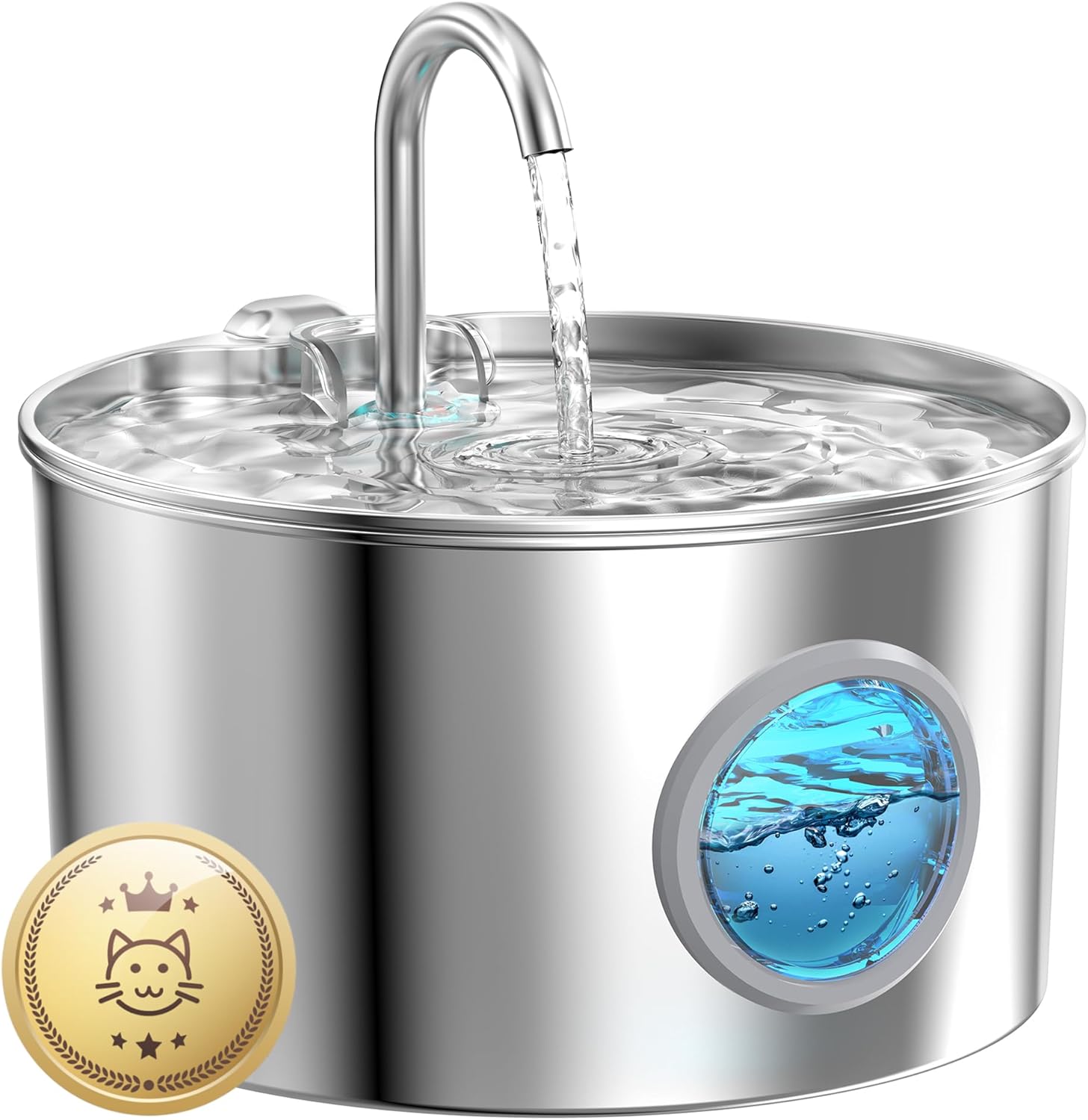 Dual flow modes faucet and fountain pet water dispenser