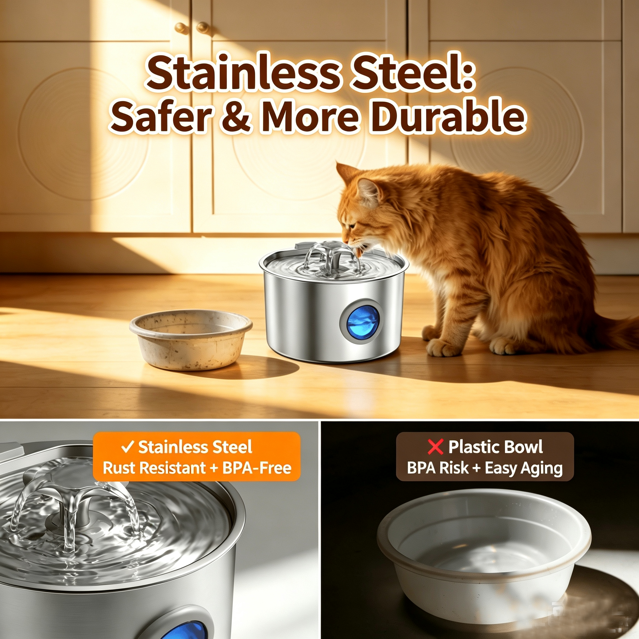 24-Hour Filtration Clean Water Pet Fountain