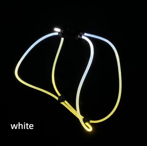 Eye-catching LED fiber optic dog vest