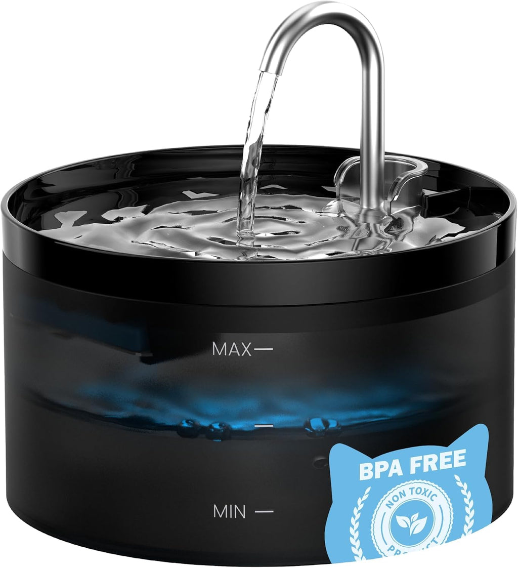 Triple filtration system 67oz cat water dispenser