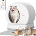 self-cleaning automatic cat litter box geometric