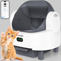 Open-Top Large Automatic Litter Box for Multiple Cats with Safety Sensors