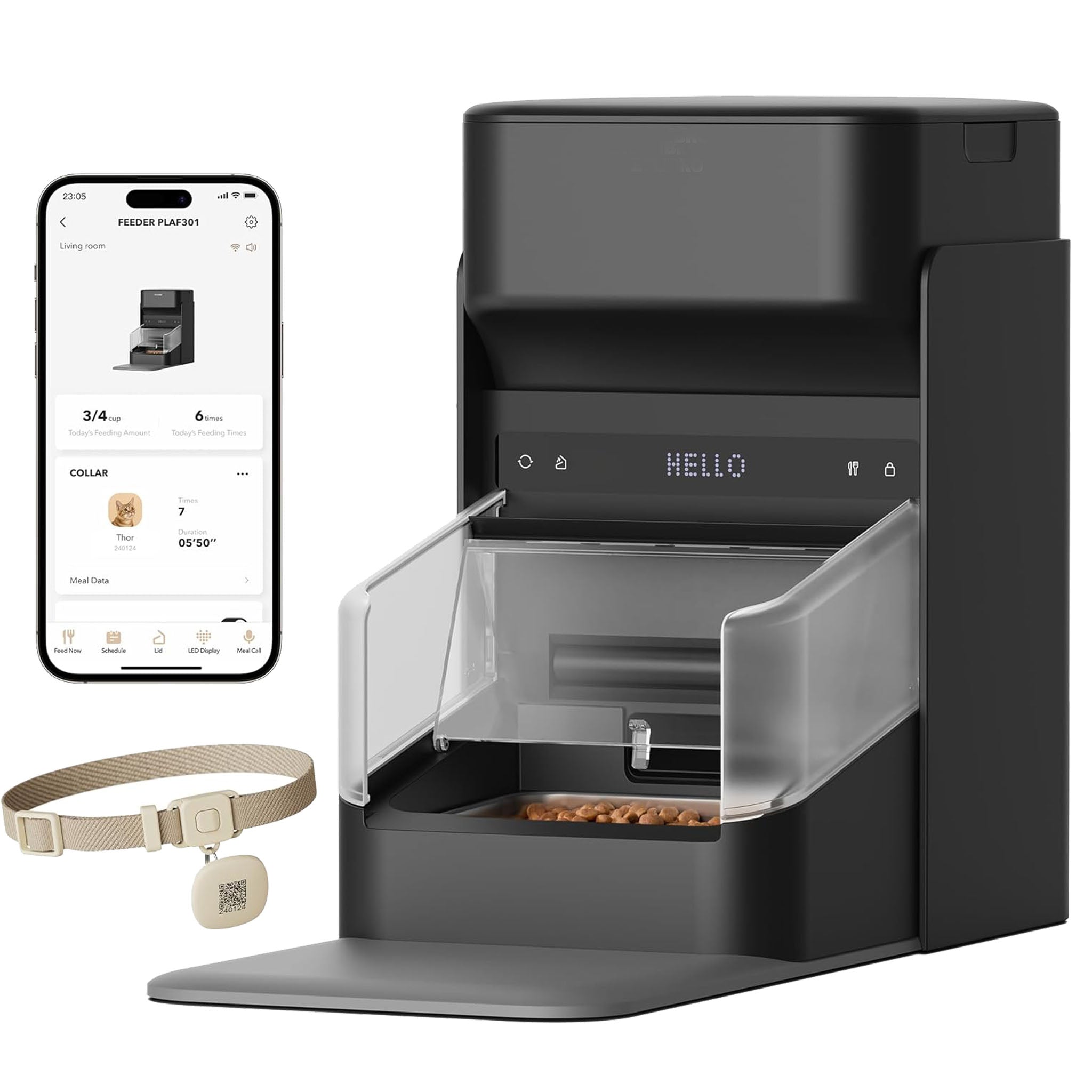 5G&2.4G Wi-Fi Programmable Cat Food Dispenser